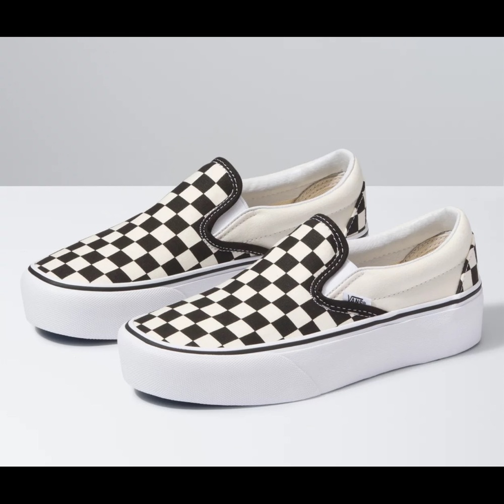 Vans Slip-On Checkered Platform Sneaker